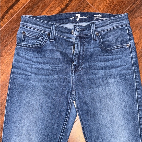 7 For All Mankind Indigo Skinny Jeans - Picture 2 of 6